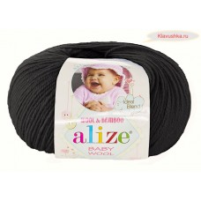 Alize Baby Wool  60 (чёрный)