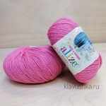 Alize Baby Wool  33 (темно-розовый)