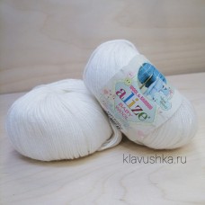 Alize Baby Wool  55 (белый)