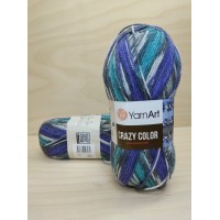 Crazy Color 181 (ярко-синий/бирюза/серый)